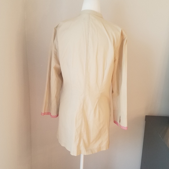 Sigrid Olsen button front embroidered top - Picture 2 of 3